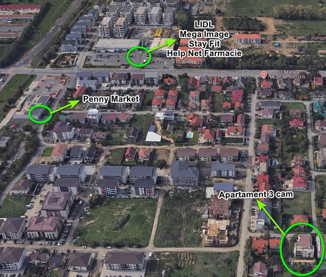 GIroc – Zona Jupiter – 77 mp utili – Complet mobilat si utilat – Curte Privata