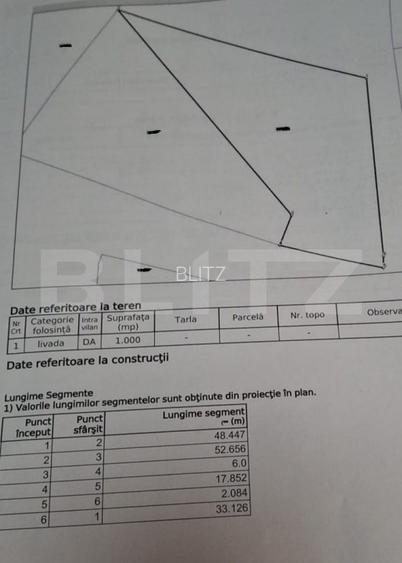 Teren intravilan de vanzare, 10 ari, utilitati, zona Valea Sigmirului - 5