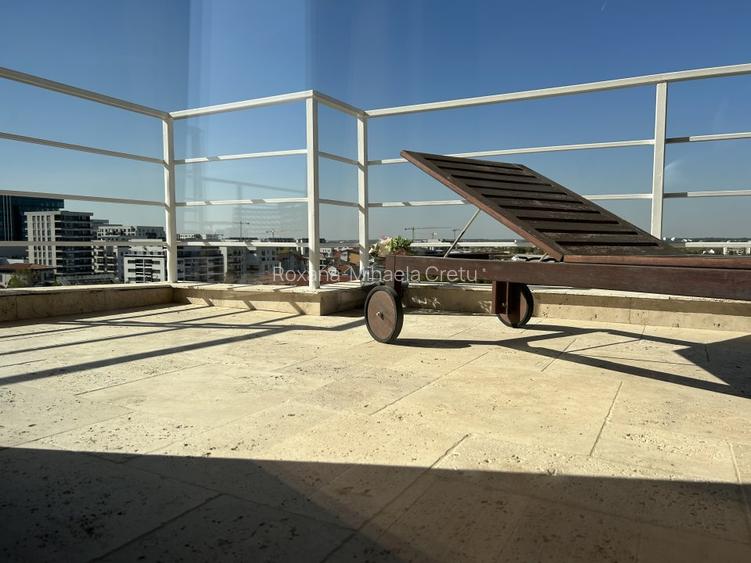 Penthouse 80 mp in Pipera — vedere panoramica si balcon de 36 mp jur imprejur - 11