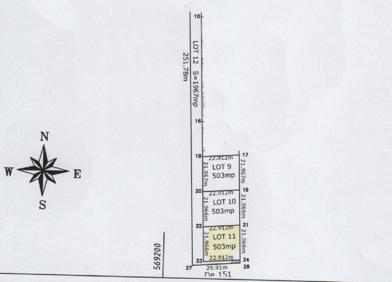 Teren casa Ciorogarla , Loturi de casa 500 -1500mp Manastirea Samurcasi