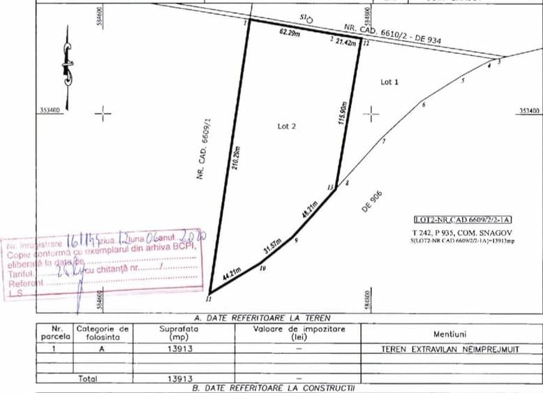 Teren de Vanzare Extravilan | Snagov | Tancabesti | Lac | DN 1 | Snagov Plaza