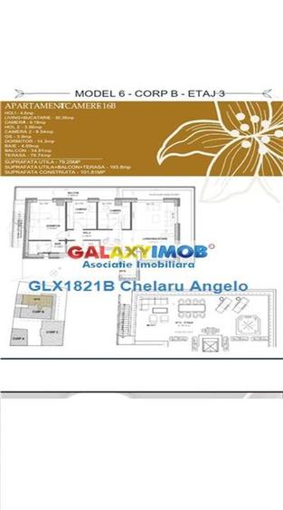 Unirii 4 camere + Terasa 216 mp, etj 3 in complex rezidential 2025