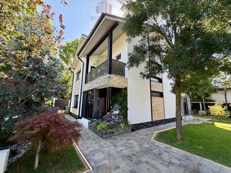 Casă nouă P+1E+M cu piscină, bar și curte spectaculoasă | 648 mp teren - Berceni