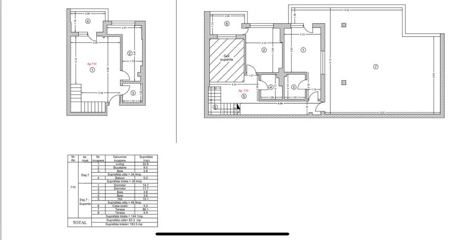 Apartament cu 3 camere / Penthouse- Duplex, Metrou Berceni