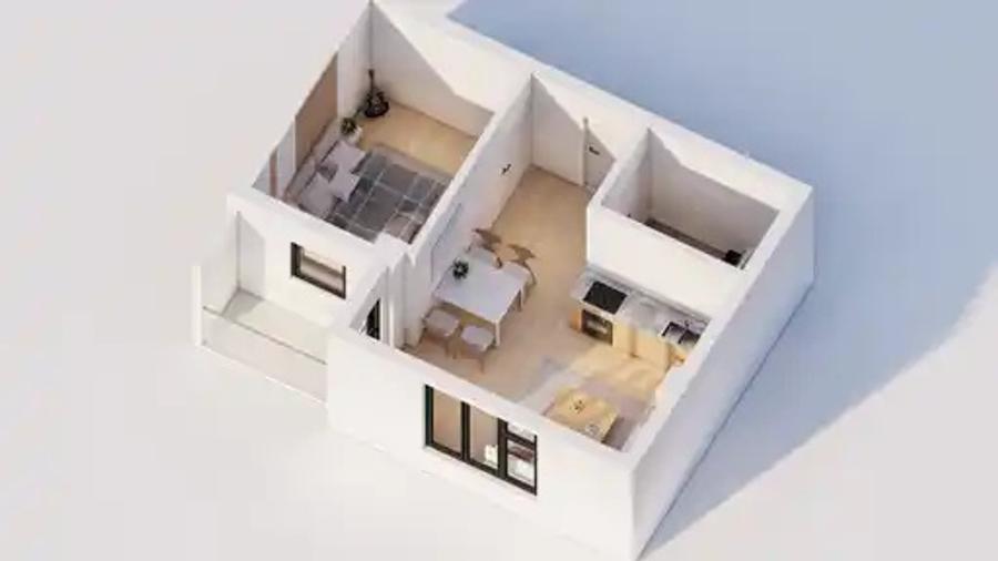 Apartament 2 camere, etaj intermediar Radauti, TVA inclus in pret !