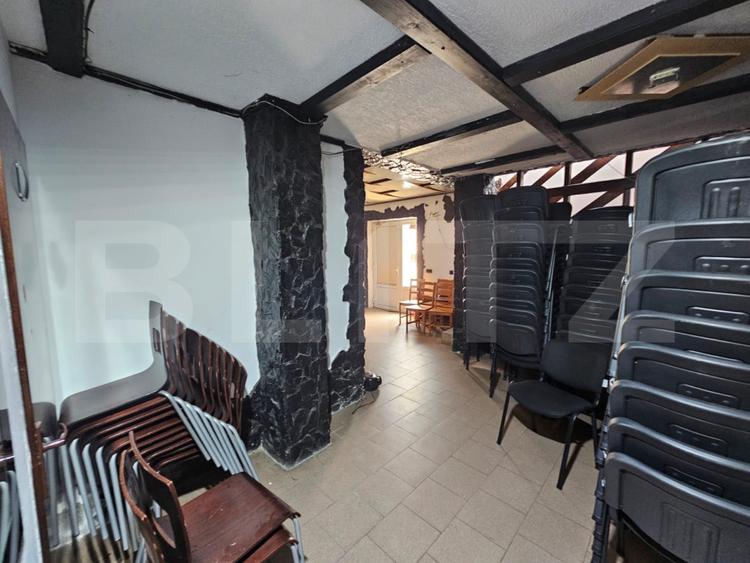 Spațiu comercial 620 mp, fost restaurant, 5 încăperi, 2 birouri, zona Sebeș
