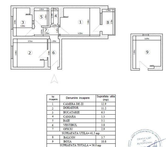 2 camere renovat integral - incalzire in pardoseala centrala proprie balcon