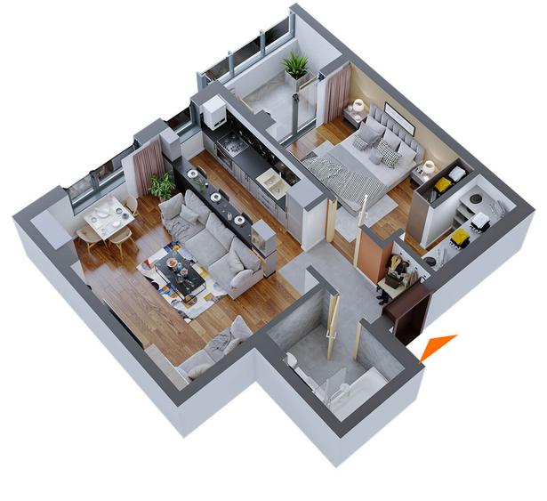 Apartament 2 camere de vanzare Dacia