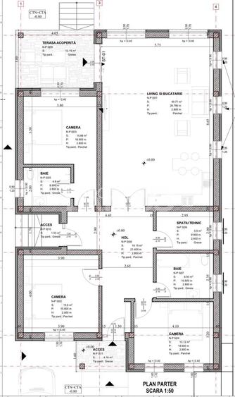 Casa individuala pe un singur nivel de vanzare Selimbar -fara mobilier