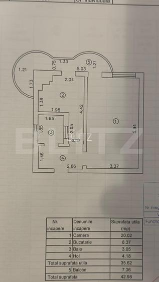 Apartament 1 cameră 36 mp Nicolina - 8