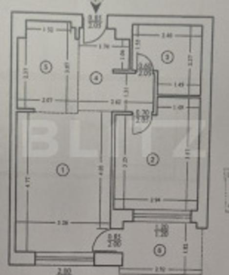 Apartament 2 camere, 48.15 mp, zona Tatarasi