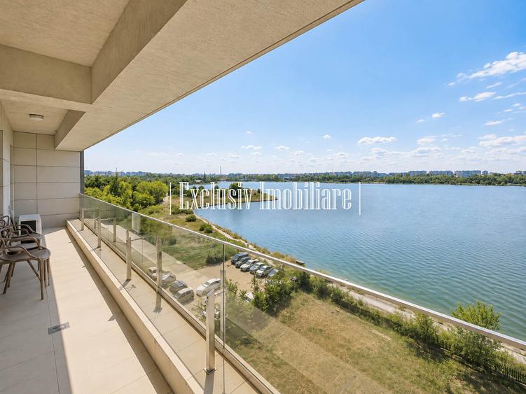 Vedere Frontala la Lac Tabacarie - Apartament de 140 mp cu 3 camere si 3 terase