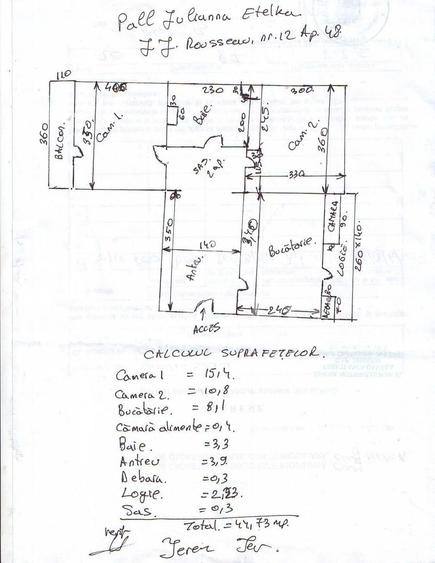 Apartament cu 2 camere de vânzare | Cartierul Grigorescu
