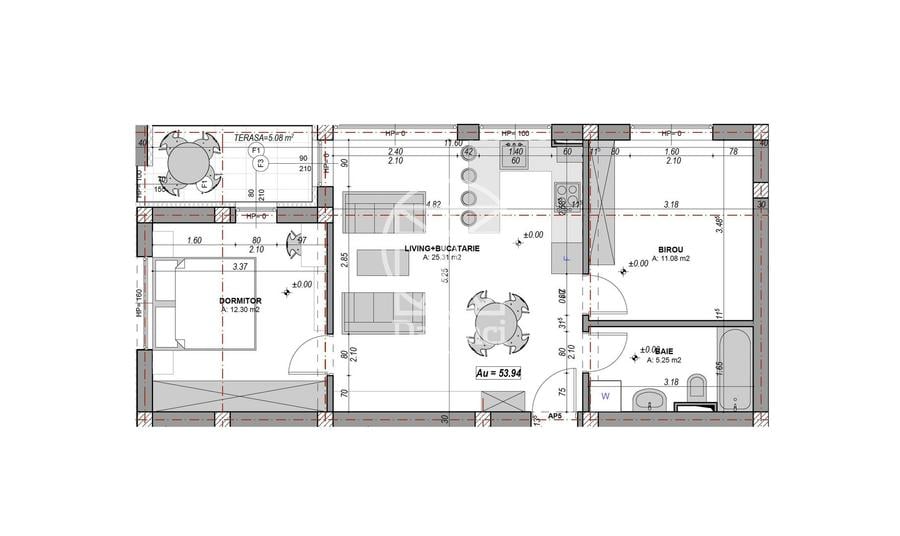 Direct dezv. - Ap. 3 camere la cheie + balcon, jaluzele electrice