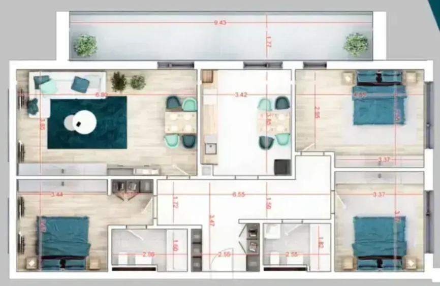Apartament 4 Camere Premium Metrou Teclu Mutare Rapida