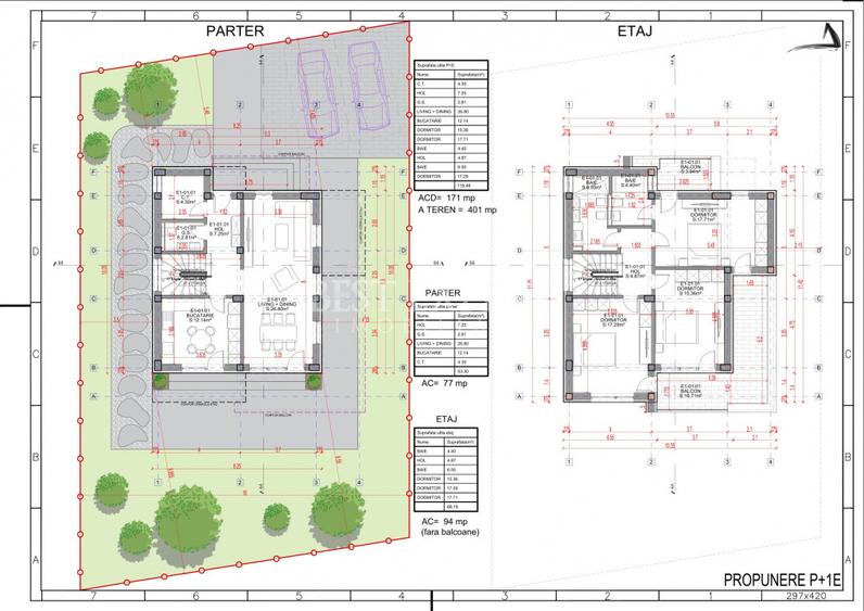 Vilă Premium | 3 Dormitoare | Teren 400 mp | Ansamblu Privat | 3 Parcări