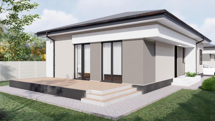 OFERTA Vile individuale parter, 4 camere, teren 410 mp, Clinceni!