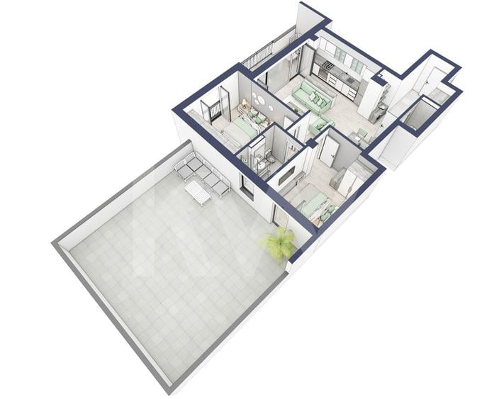 Apartament 3 camere, Parter, intabulare vara 2026