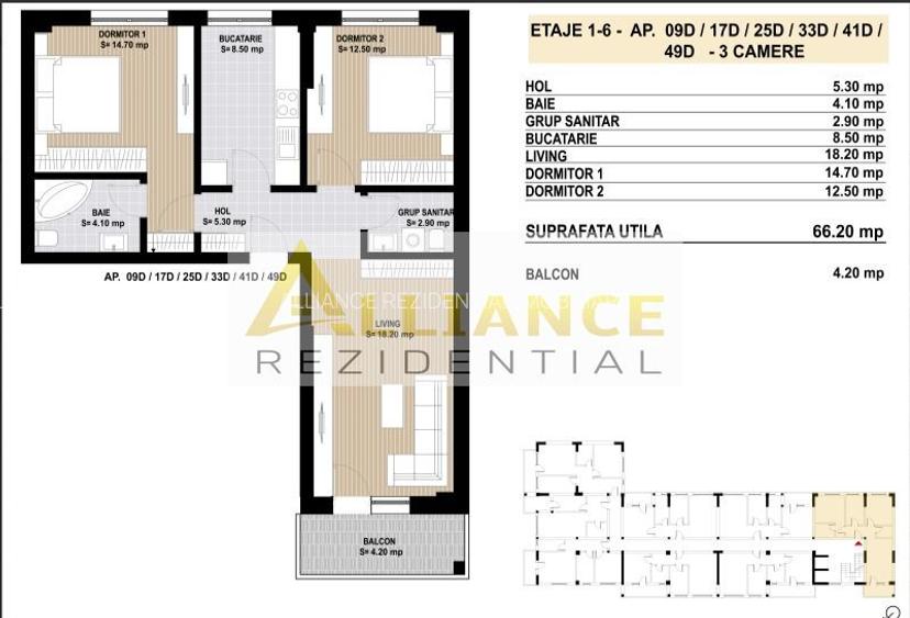 DISCOUNT 3-5% - APARTAMENT 3 CAMERE 2 BAI - Sector 4 - OFERTA LIMITATA - 12
