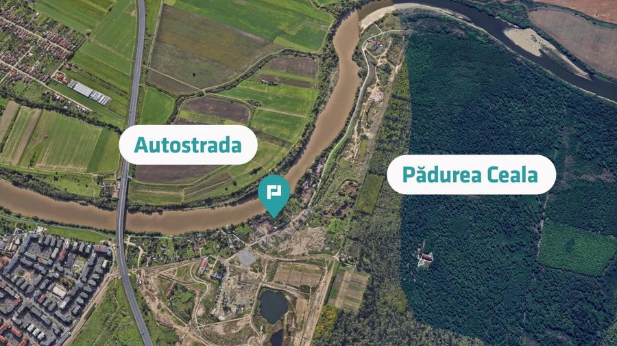 Teren intravilan 2.600 mp pe Malul Mureșului Alfa