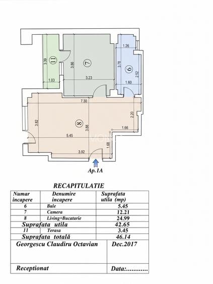 Apartament 2 camere 43mp | 0 comision | Parter| Mobilat | Biharia - Zeletin - 4