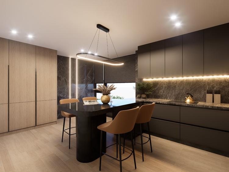 Penthouse Modern 3 Niveluri | 4 Parcari | Terase | Design Contemporan