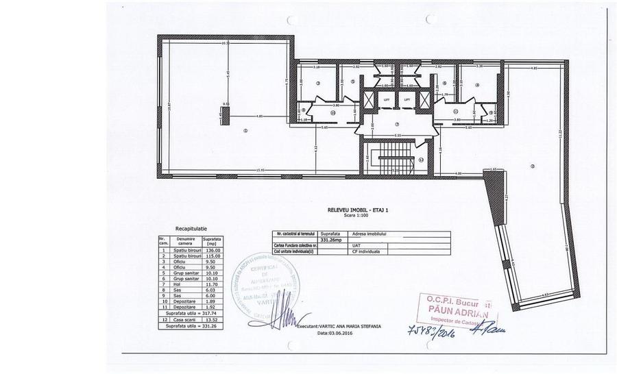 300-1600 mp birouri zona Armeneasca - Calea Mosilor - Bd. Carol