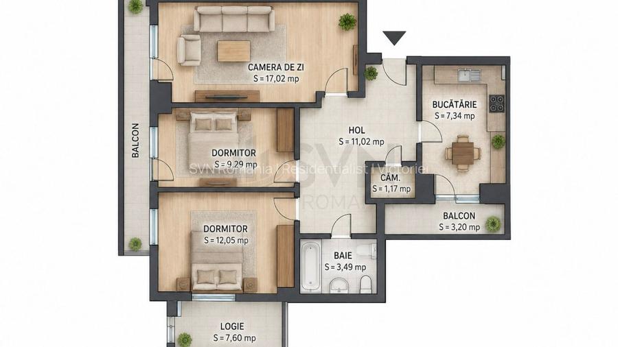 REA1029027 Apartament 3 camere Bloc ALMO Obor Metrou - 10