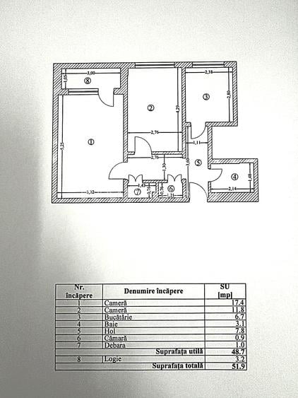 Apartament 2 camere Decom - Renovat Total si Instal. Electrica - Jean Steriadi - 8
