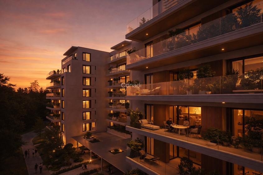 Vedere spre parc - apartament 4 camere de vânzare - zona Domenii - 9