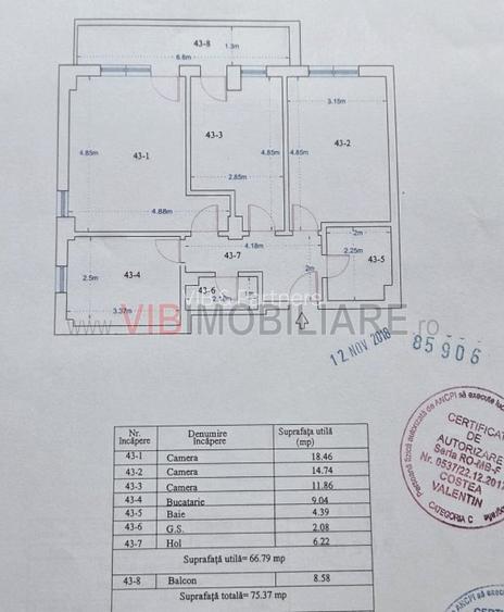 3 Camere - Bloc Nou - Parcul Teilor - 13