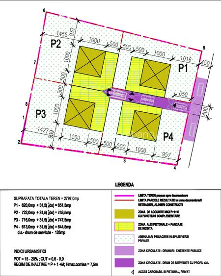 Vindem 4 parcele in centru comunei Brebeni, langa Slatina.  - 5