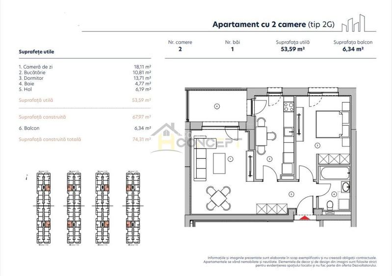 Apartament cu 2 camere, Pipera, acces facil A3 - 7