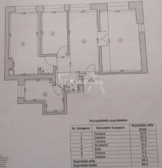 3 camere, 4/10, anvelopat, 84 mp-Gorjului - 11