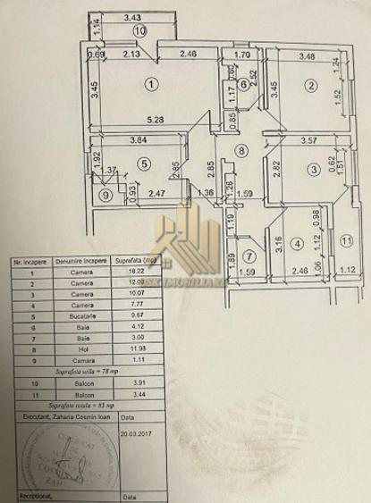 Apartament-4 Camere-Decomandat-78mp-Balcon-Parcare-Bartolomeu-Brasov