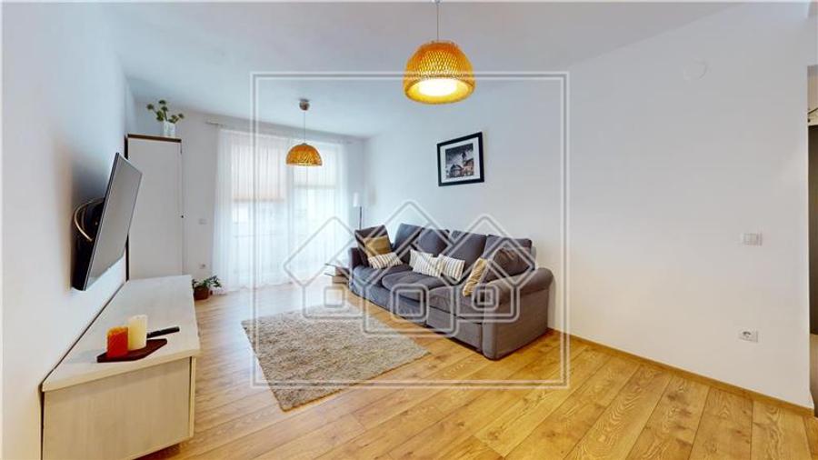 Ap. 4 camere, balcon, 2 bai - mobilat si utilat - Selimbar