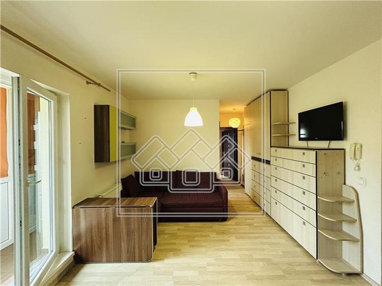 Apartament cu 2 camere in Sibiu - balcon, boxa, mobilat si utilat