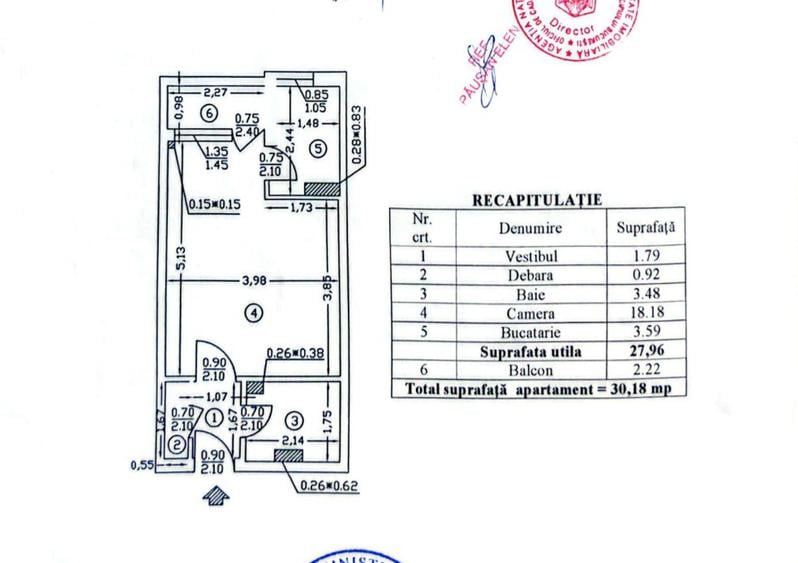 Garsoniera Costin Georgian, 8 min metrou - 1 Decembrie
