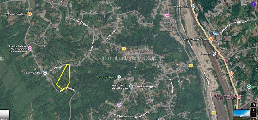 Comarnic Zona de vest 10381 mp intravilan cu gard la Dr Asfaltat - 4