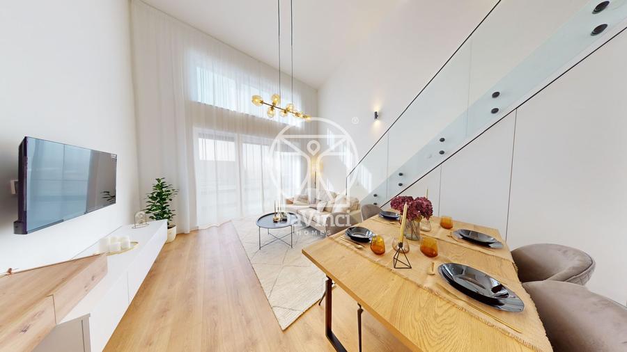 Direct dezv. -Penthouse 4 camere + terasa, mobilat complet, intabulat
