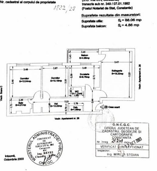 Apartament 3 camere decomandat zonă Casa de Cultura