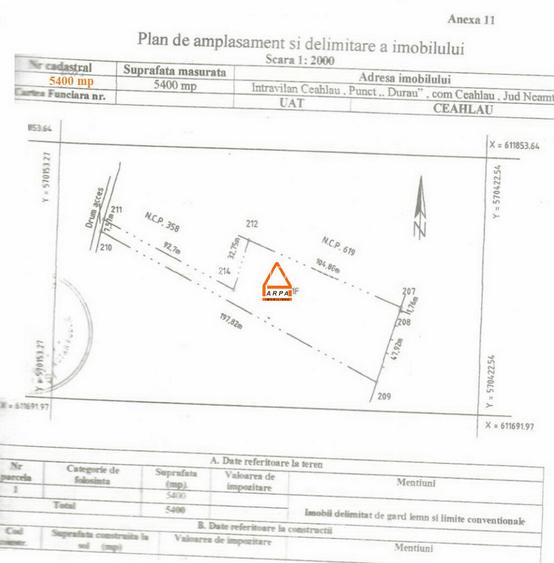 Teren intravilan - 5400 mp – Ceahlau , Durau - 3