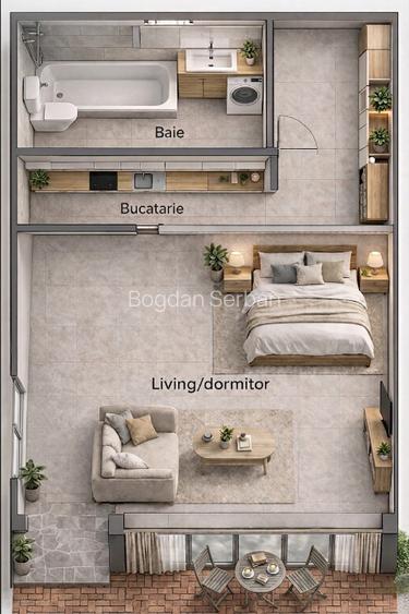 Garsoniera/Spatiu comercial/Cabinet/Salon/Birou cu intrare proprie - 10