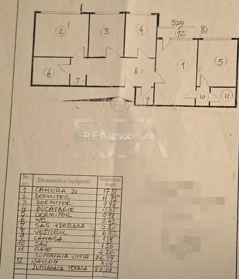 4 camere, 7/10, 80mp, bloc 1982- Piata Crangasi - 18