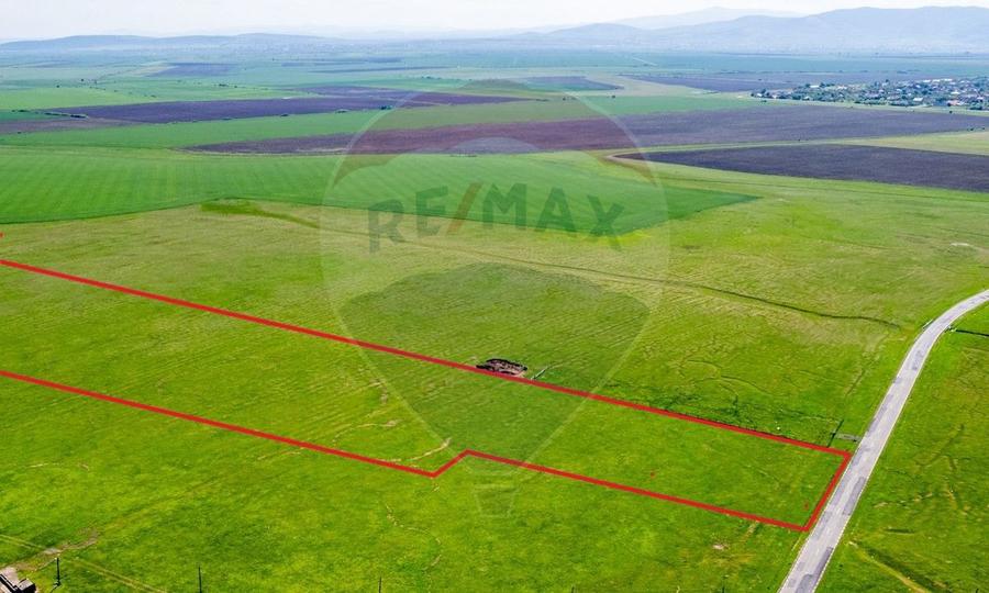 5 hectare teren agricol- pășune, cu front la șosea, zona Sântana