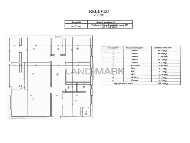 COMISION 0% Apartament 4 camere, 2 bai et 4 calea Aradului - Linistei