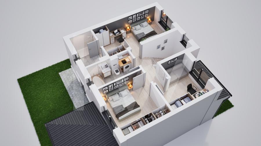 Casa duplex 4 camere in cartier nou Șură Mica