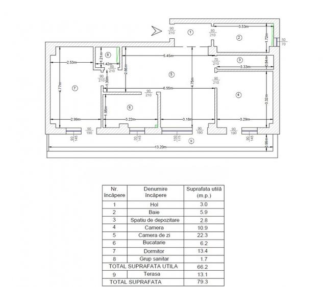 COMISION 0%! INTABULAT! 3 CAMERE 2 BAI+ TERASA CU VEDERE PANORAMICA - 14
