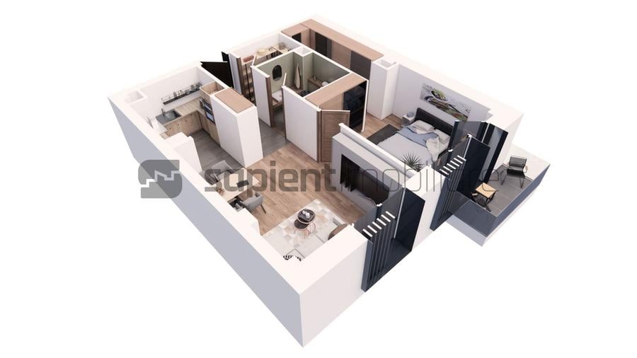 Apartament nou, modern cu 2 camere - Ultracentral - Cuza Voda