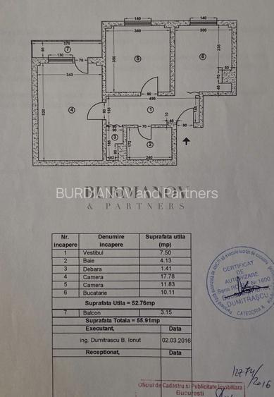 Apartament cu 2 camere - decomandat - Mega Mall - Pantelimon - 3